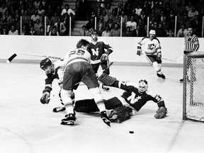 25_Willi_Plett_1981APR_0009 -  in spring of 1981.the Flames beat the Blackhawks and Flyers before losing in a semifinal series to the North Stars. Photo courtesy of the Calgary Flames