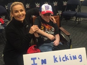 The first time I met Chase was backstage in Nashville at a WWE event. He was always so strong!