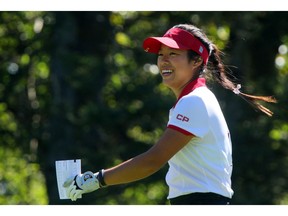 Calgary's Jaclyn Lee is happy to be back on the LPGA Tour after spending some time dealing with a wrist injury. Postmedia file photo.