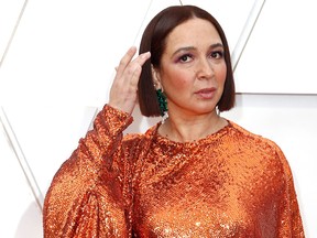 Maya Rudolph poses on the red carpet during the Oscars arrivals at the 92nd Academy Awards in Hollywood, Los Angeles, Calif., Feb. 9, 2020.