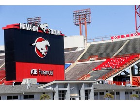McMahon stadium will remain empty in Calgary as the CFL cancelled the 2020 season on Monday. Photo by Darren Makowichuk/Postmedia.
