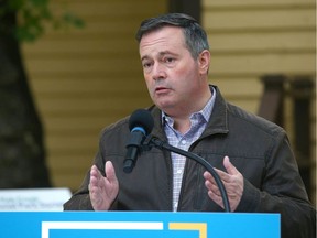 Alberta Premier Jason Kenney is pictured at Fish Creek Park in Calgary during a press conference on Tuesday, September 15, 2020.