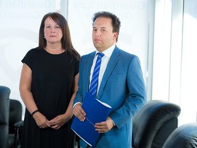 Suzanne Lynch was photographed with her lawyer Jonathan Denis on Thursday, September 10, 2020. Suzanne's mother Catherine Lynch died of asphyxiation at McKenzie Towne Continuing Care Centre on July 12. Lynch is suing the care centre for wrongful death.