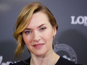 In this file photo taken on April 27, 2018 Kate Winslet attends the Longines Masters of New York at Nassau Coliseum in Uniondale New York