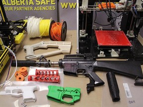 When officers searched his home, they found multiple 3D printers and an assortment of manufactured firearm parts, including pistol lower frames, an assault rifle receiver and frame, a bump stock for converting a semi-automatic into a fully automatic firearm and silencers.