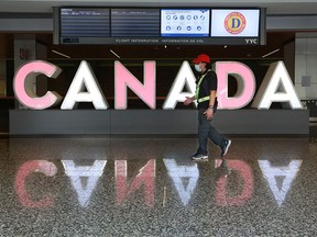 The International wing of the Calgary International Airport was almost deserted amid the COVID-19 pandemic on Wednesday, April 29, 2020.