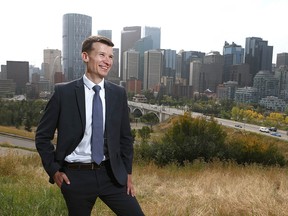 Jeromy Farkas is photographed at Rotary Park in Calgary on Wednesday, Sept. 16, 2020. The Ward 11 councillor has declared his intention to run for mayor in 2021.