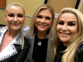 Renee Young, Beth Phoenix and Nattie backstage at Smackdown Live.