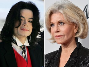 Michael Jackson and Jane Fonda.