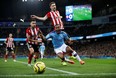 Raheem Sterling and Manchester City, here facing Sheffield United, had no problem scoring goals last season. It was turning that firepower into more wins that the Sky Blues will be looking to rectify this season.