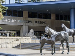 Pictured is the Calgary Municipal Building on Monday, October 5, 2020.