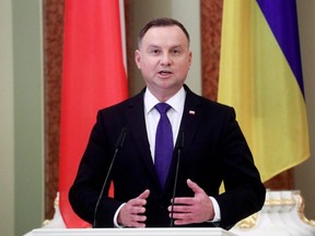 Poland's President Andrzej Duda has tested positive for coronavirus, an aide said Saturday, Oct. 24, 2020, as the country faces a record rise in cases.