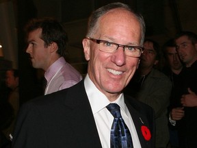 Mike Emrick, the Foster Hewitt Memorial Award winner, arrives at the 2008 Hall of Fame Induction ceremony on November 10, 2008 in Toronto.