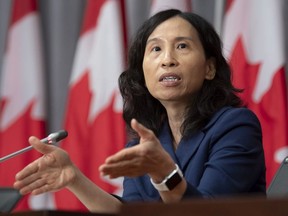 Chief Public Health Officer Theresa Tam responds to a question during a news conference Tuesday, September 8, 2020 in Ottawa.