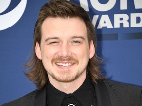 Morgan Wallen arrives for the 54th Academy of Country Music Awards on April 7, 2019 in Las Vegas, Nevada.
