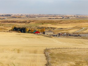 Looking north from Jensen Reservoir on the Milk River Ridge south of Magrath, Ab., on Tuesday, October 6, 2020.