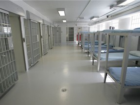 File image from inside the intermittent use cells of Calgary Correctional Centre. Tuesday, Sept. 15, 2009.