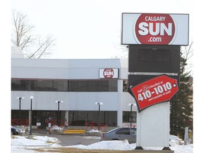 The Calgary Sun building is seen in this file photo from 2014.