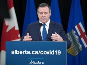 Premier Jason Kenney stopped shot of instituting a full-on lockdown on Tuesday night.