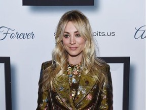 Kaley Cuoco arrives at the 9th Annual Stand Up For Pits event hosted by Kaley Cuoco at The Mayan on November 03, 2019 in Los Angeles, California.