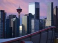 The Calgary skyline was photographed from Scotsman’s Hill on Thursday, December 3, 2020.