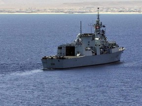 HMCS Winnipeg is seen in the Gulf of Aden off the coast of Somalia on April 20, 2009.