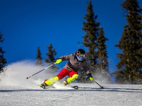 Nakiska Ski Area in Kananaskis Country west of Calgary was the perfect place to make high-speed turns last weekend.