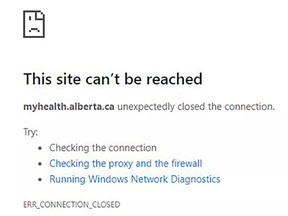 Many Albertans trying to log on and book a COVID-19 vaccination appointment are being met with an error message.