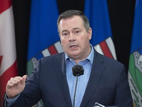 Premier Jason Kenney on Wednesday, Feb. 3, 2021.