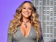 Mariah Carey participates in the ceremonial lighting of the Empire State Building on December 17, 2019 in New York.