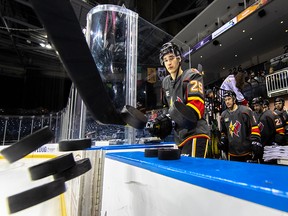 Up-and-coming centre Adam Ruzicka and the Stockton Heat — the top affiliate for the Calgary Flames — have relocated to the Saddledome for 2021 due to cross-border travel restrictions. The Flames' farm club is typically based in California.