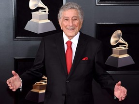 Recording artist Tony Bennett attends the 60th Annual Grammy Awards at Madison Square Garden in New York City, Jan. 28, 2018.