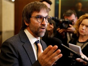 Canada's Minister of Canadian Heritage Steven Guilbeault attends a news conference on Parliament Hill in Ottawa, February 3, 2020.