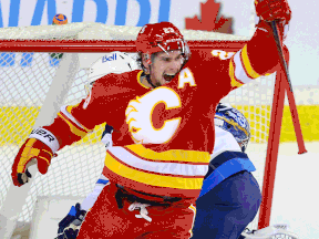 Action from the Saddledome between the Calgary Flames and the Winnipeg Jets on Tuesday, Feb. 9, 2021.