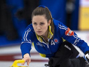 Team Alberta, skip Laura Walker in draw twenty, the Scotties Tournament of Hearts 2021, the Canadian Women's Curling Championship.



Special to Postmedia /Andrew Klaver /POOL