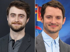 Daniel Radcliffe, left, and Elijah Wood.