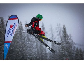 Good times in the large terrain park last weekend at Lake Louise Ski Resort.