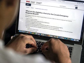 A Canada Emergency Response Benefit (CERB) Government of Canada page.