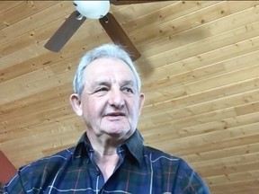 Screen capture of new Calgary Flames head coach Darryl Sutter. Sutter is taking over coaching duties after Geoff Ward was let go.