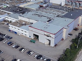 Google Streetview of the Olymel plant in Red Deer.