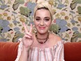 Katy Perry speaks during SHEIN Together Virtual Festival to benefit the COVID-19 Solidarity Response Fund for WHO powered by the United Nations Foundation in Los Angeles, May 9, 2020.