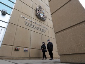 The Calgary Courts Centre, photographed on Tuesday, Jan. 19, 2021.