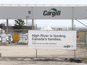 The Cargill meat-packing plant in High River.