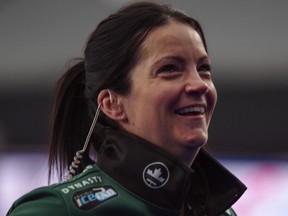 Kerri Einarson is photographed at the Humpty's Champions Cup in Calgary on Friday, April 16, 2021. Credit: Grand Slam of Curling/Sportsnet