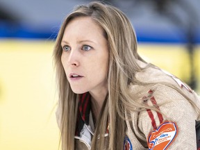 Team Ontario skip Rachel Homan in draw twenty-one action, the Scotties Tournament of Hearts 2021, the Canadian Women's Curling Championship.



Special to Postmedia /Andrew Klaver /POOL