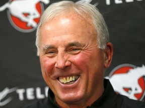 Calgary Stampeders President & General Manager, John Hufnagel speaks to the media at McMahon stadium in Calgary on Tuesday, February 11, 2020. Darren Makowichuk/Postmedia