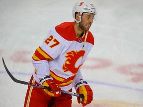 Calgary Flames forward Josh Leivo has been placed on the NHL's COVID-19 protocol list.