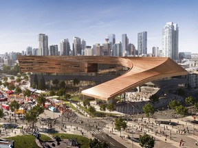 Rendering of what the BMO Convention Centre in Calgary wll look like after a $500 million expansion. Submitted by the Calgary Municipal Land Corporation (CMLC)