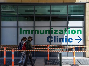 The Immunization Clinic at Telus Convention Centre was photographed on Wednesday, May 12, 2021.