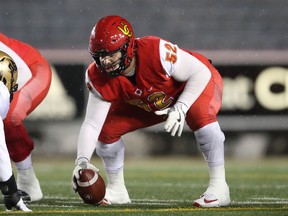 Calgary Dinos offensive lineman Peter Nicastro was selected seventh overall by the Toronto Argonauts in the 2021 CFL Draft on Tuesday, May 4, 2021.